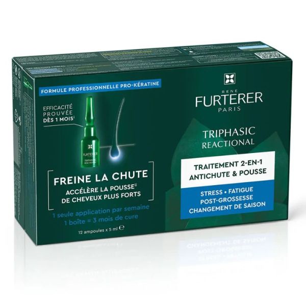 Triphasic Reactional traitement anti-chute et pousse 12x5ml