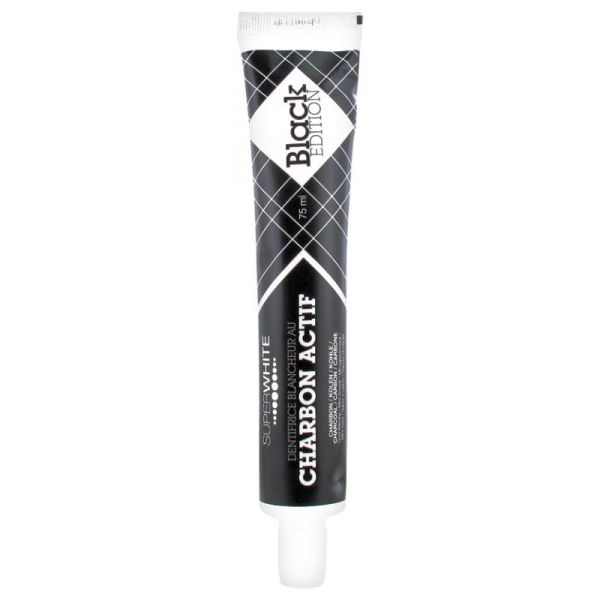 Superwhite Black Edition dentifrice blancheur au charbon actif 75 ml