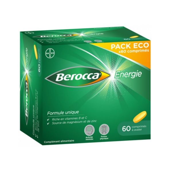 Berocca Energie Boîte de 60 Comprimés à avaler