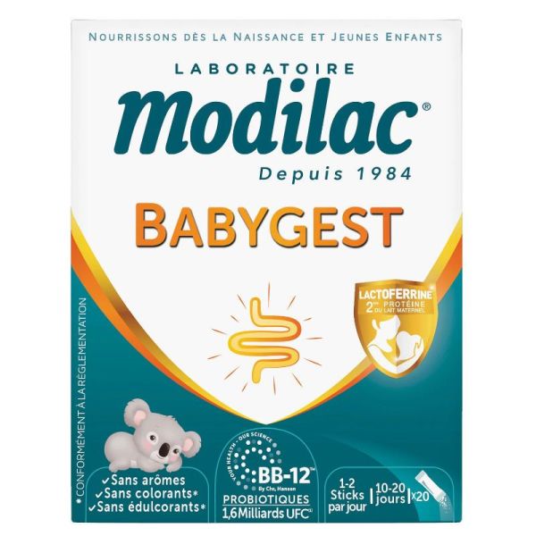 Modilac Babygest 20 sticks