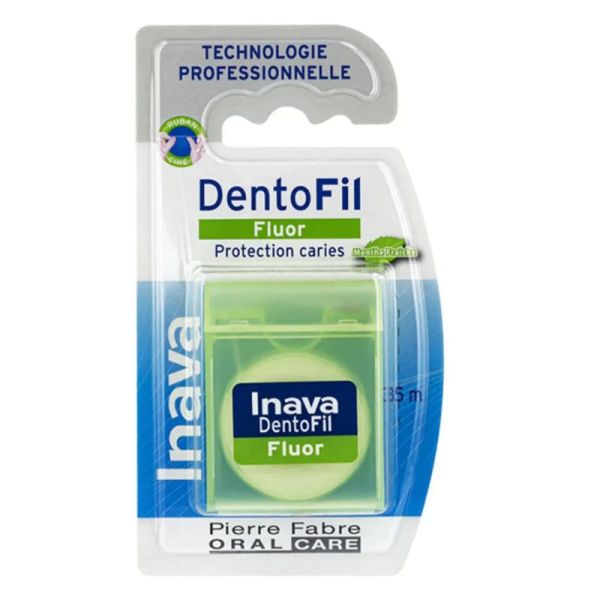 Inava dentofil fluor fil dentaire menthe fraîche 35m