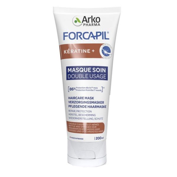 Forcapil Kératine et masque soin double usage 200 ml