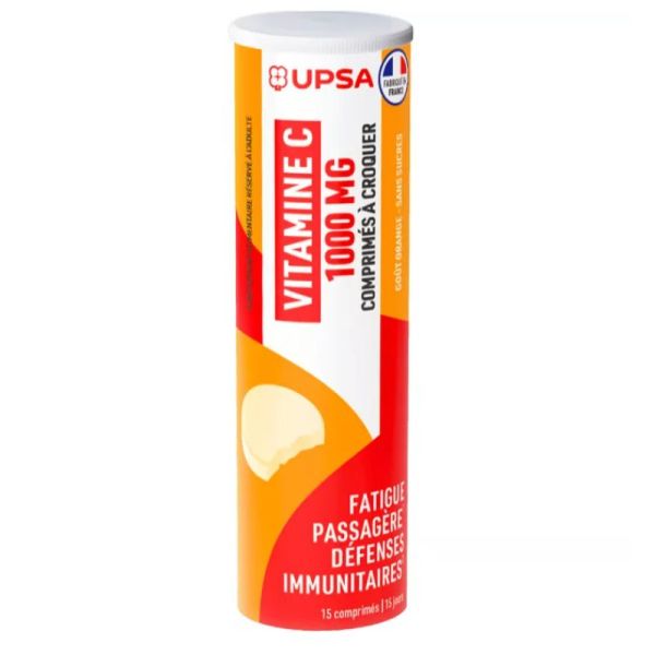 Vitamine C 1000mg 15 comprimés à croquer