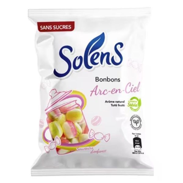 Solens bonbons sans sucres Arc-en-Ciel 100g