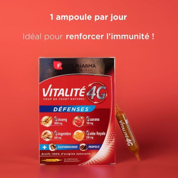 Forté Pharma vitalité 4G Défenses 20 ampoules