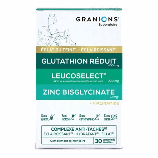 Granions complexe anti-tâches éclaircissant éclat et hydratant 30 comprimés