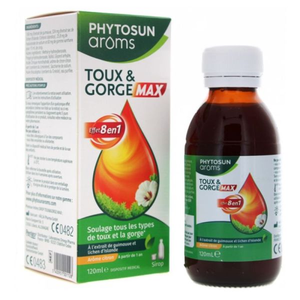Phytosun Arôms Toux et Gorge Max 120 ml