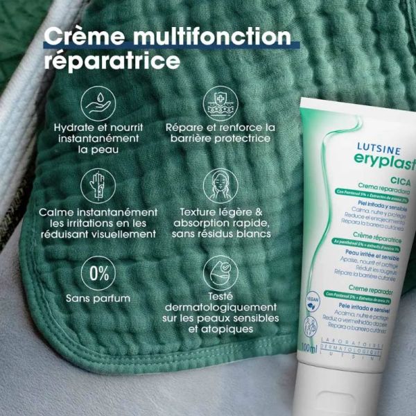 Lutsine Eryplast Cica crème réparatrice 100ml