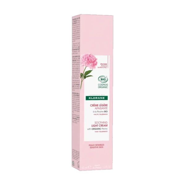 Klorane Pivoine Bio crème légère apaisante 40ml