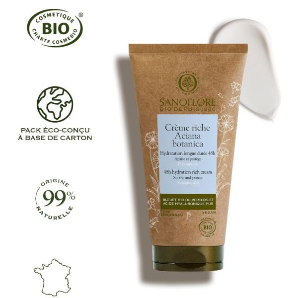 Sanoflore Aciana Botanica crème riche bio 50ml