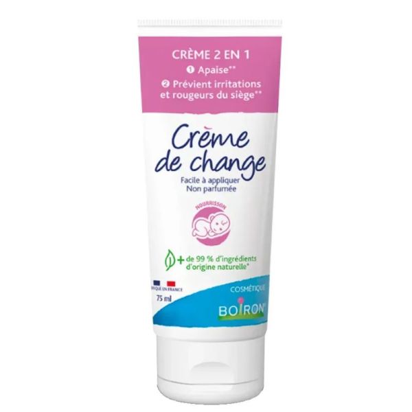Boiron Crème de change 2en1 apaisante non parfumée 75ml