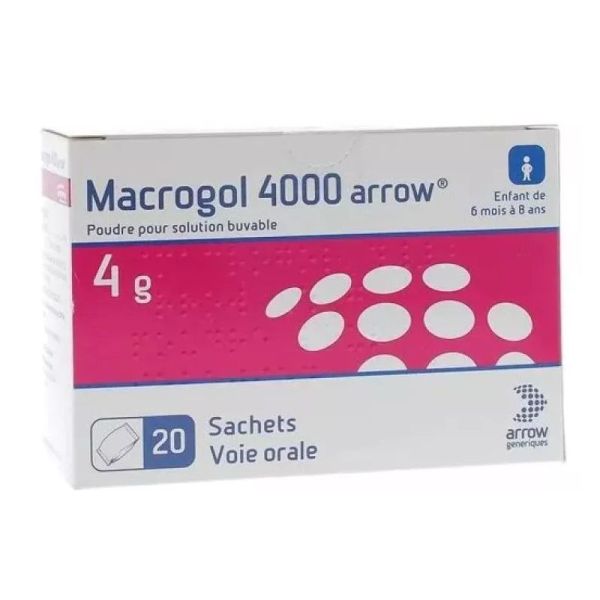Arrow Macrogol 4000 enfants 4g boîte de 20 sachets