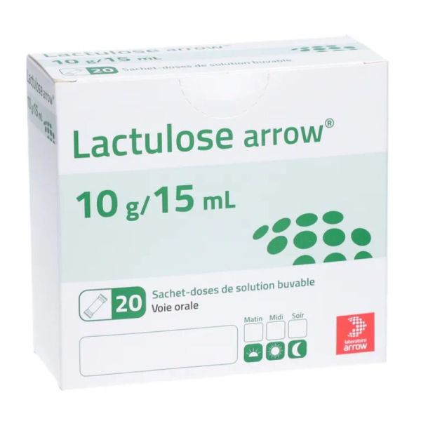 Arrow Lactulose 10 g/15 ml solution buvable 20 sachets doses