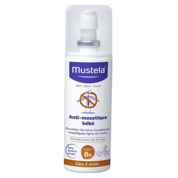Mustela anti-moustiques bébé zone tempérée spray 100ml