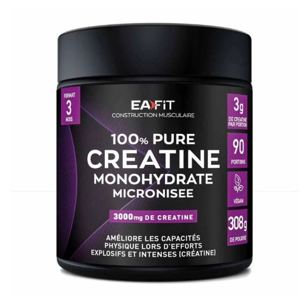 Eafit Pure Créatine construction musculaire poudre 300g