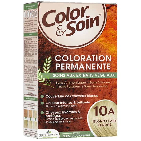 3Chênes Color & Soin Coloration Permanente 10A blond clair cendré
