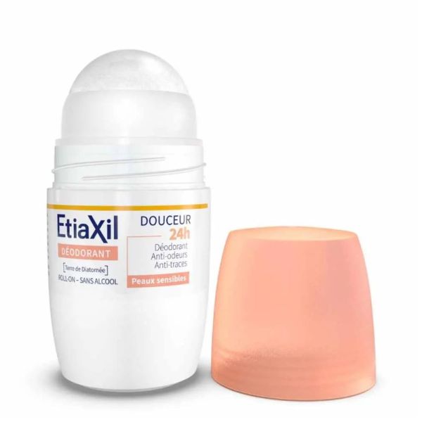Etiaxil déodorant roll-on douceur 24h peaux sensibles 50ml
