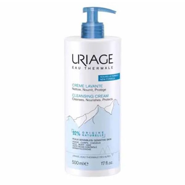 Uriage eau Thermale crème lavante nettoie, nourrie, protège 500ml