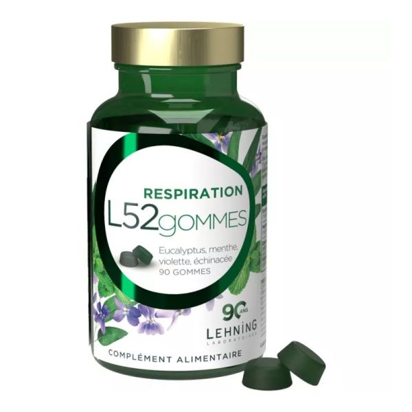 Lehning L52 Gommes Respiration 90 gummies