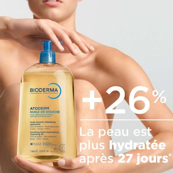 Bioderma Atoderm huile de douche 1 litre