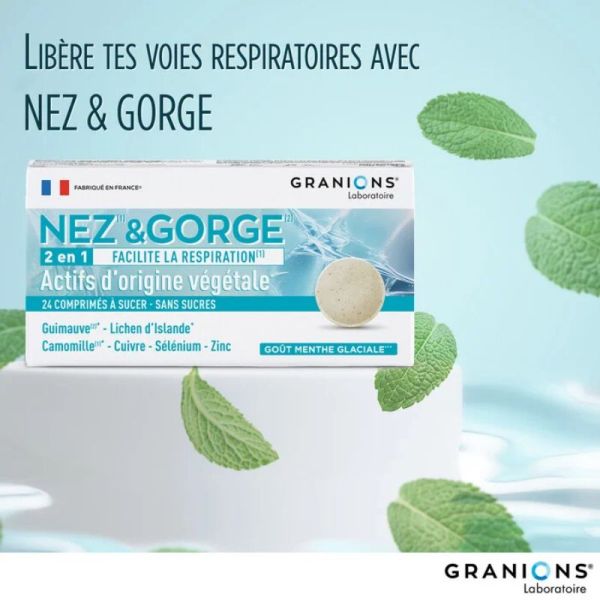 Granions Nez & Gorge 24 comprimés à sucer