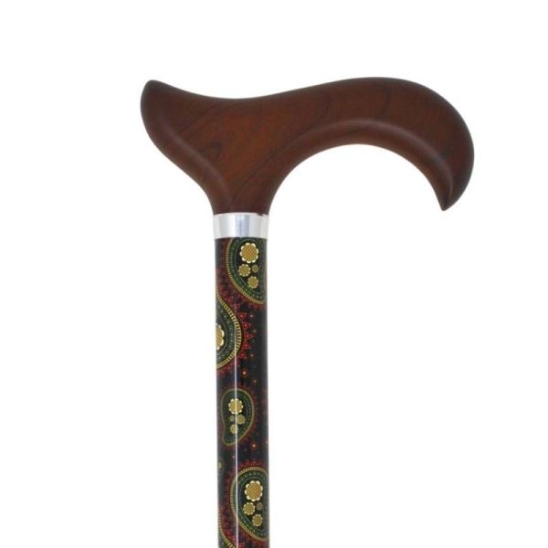 Aquaromat Canne de marche réglable, motif cachemire AQ175