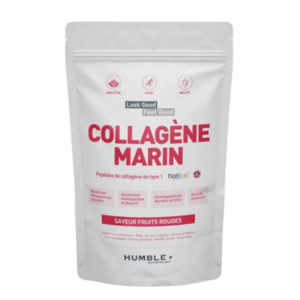 Humble+ collagène marin beauté fruits rouges 300g