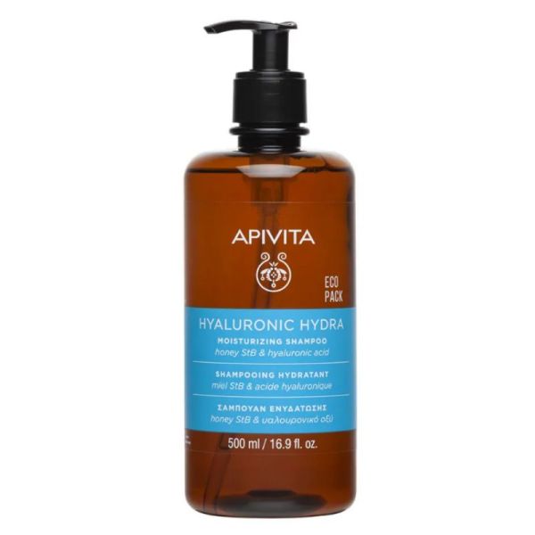 Apivita Hyaluronic Hydra Shampoing tous types de cheveux 500 ml