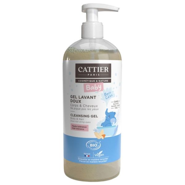 Cattier Baby Gel lavant doux bio 500 ml