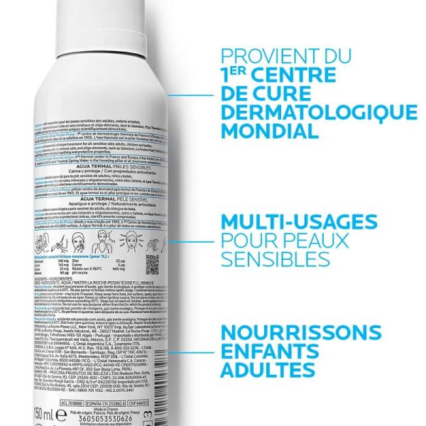 Roche Posay eau thermale peaux sensibles irritées 150ml