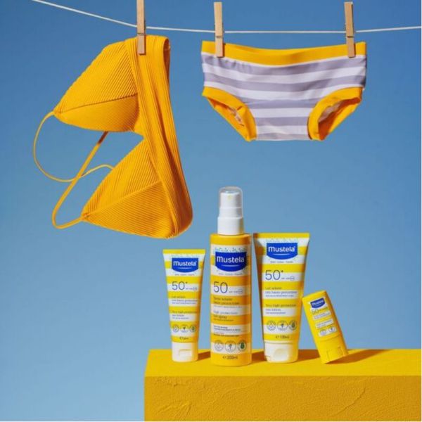 Mustela lait solaire très haute protection bébé-enfant-famille SPF50+ 40ml