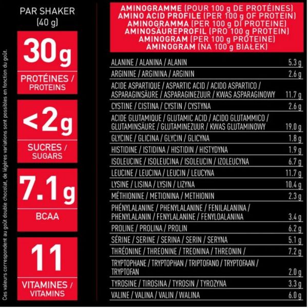 EaFit Pure Whey boisson double vanille Intense 360g