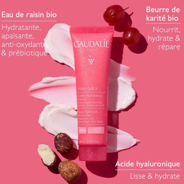 Caudalie VinoHydra Crème Hydratation Intense 60 ml