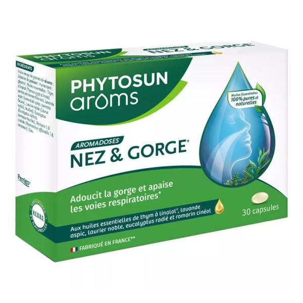 Phytosun Aroms Aromadoses Nez et Gorge 30 capsules