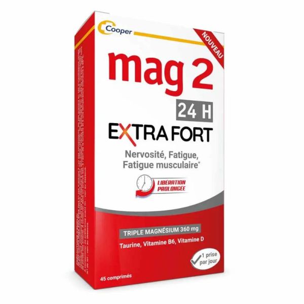 Mag2 24h Extra fort 45 comprimés