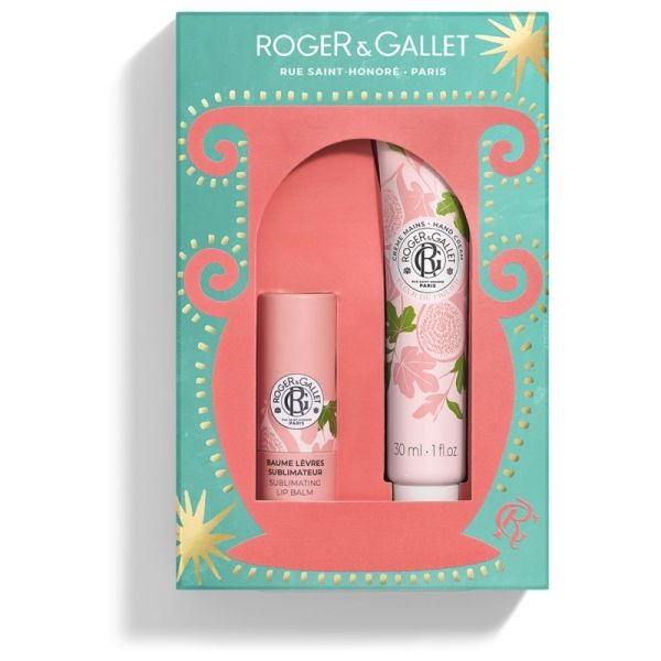 Roger & Gallet Fleur de Figuier crème Mains 30 ml + baume Lèvres Sublimateur 3,5 g