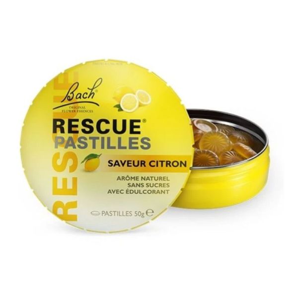 Bach Rescue pastilles saveur citron 50g