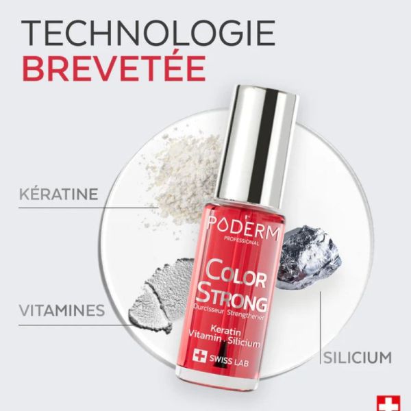 Poderm vernis durcisseur color strong gloss vitality 8ml
