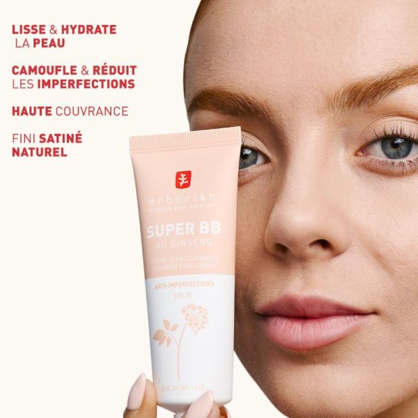 Erborian BB crème couvrante anti imperfections SPF20 teinte claire 40ml