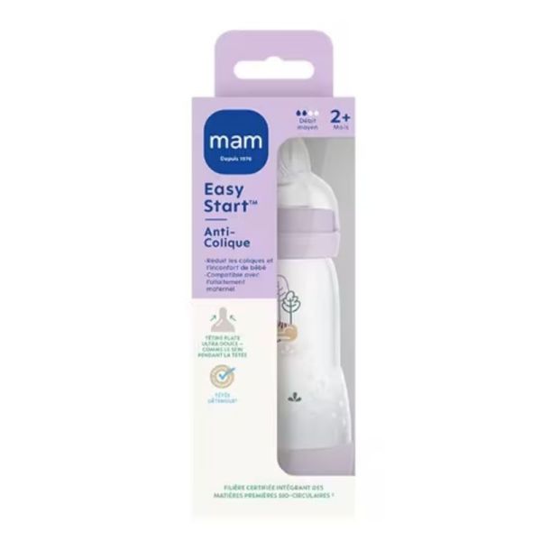 Mam Easy Start anti colique Lilas débit moyen 260ml