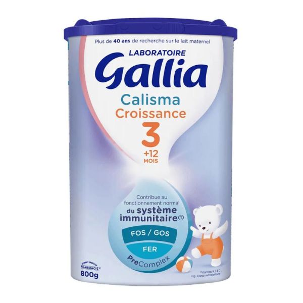 Gallia Calisma 3 Croissance lait en poudre 12 Mois-3 ans 800g