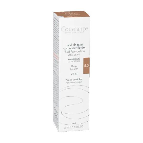 Avène Couvrance fond de teint correcteur teinte 5.0 Doré SPF20 30ml