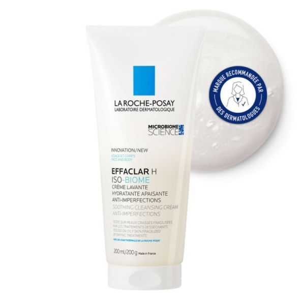 Roche Posay Effaclar H Iso-Biome crème lavante hydratante 40ml