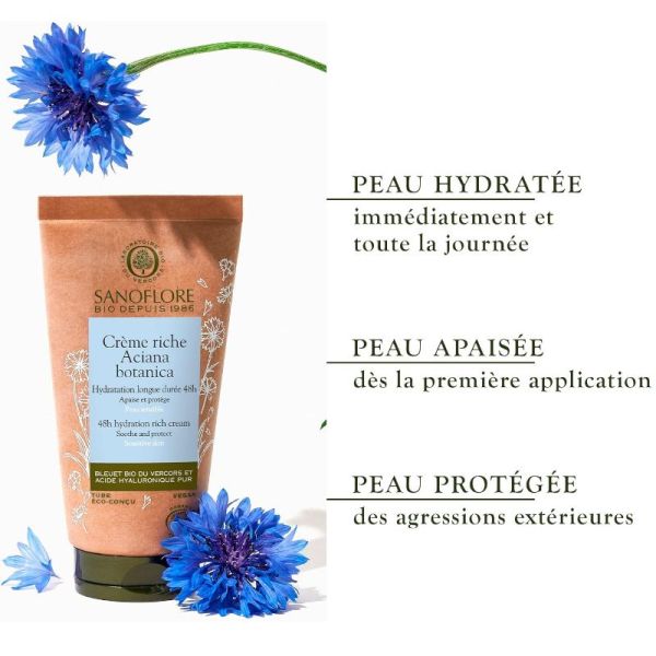 Sanoflore Aciana Botanica crème riche bio 50ml
