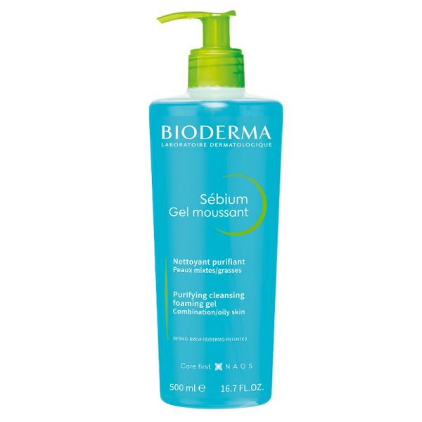Bioderma Sébium gel moussant nettoyant purifiant 500ml