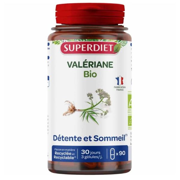 Superdiet Valériane bio 90 gélules