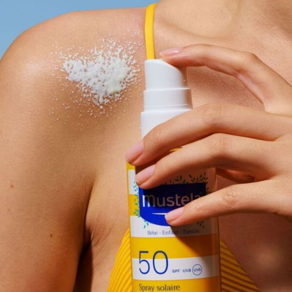 Mustela Spray Solaire haute protection bébé-enfant-famille SPF50 200 ml