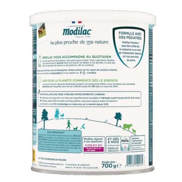 Modilac Precision lait en poudre 1 0 à 6 mois 700g
