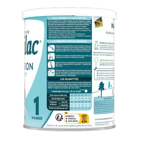 Modilac Precision lait en poudre 1 0 à 6 mois 700g