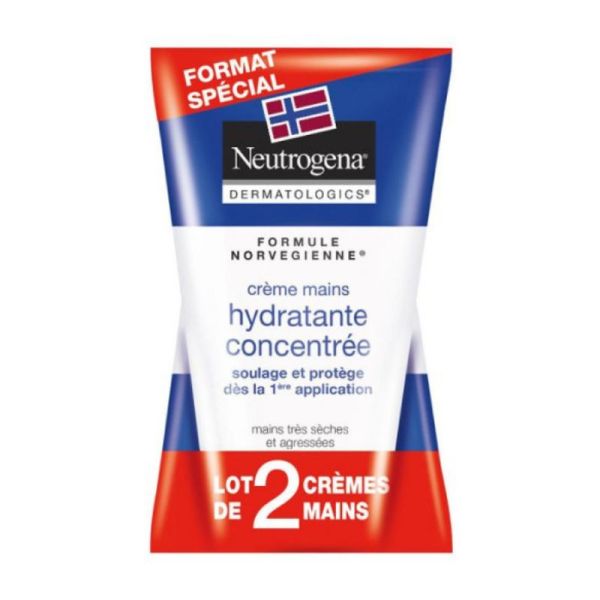 Neutrogena crème mains hydratante concentrée 2 x 50 ml